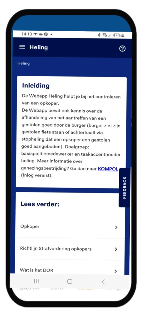 foto Kennis App Stop Heling